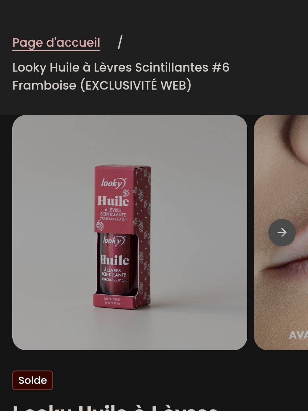Sparkling Lip Oil #6 Framboise - Shimmering Raspberry Pink